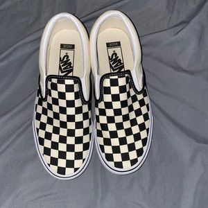 Checker print Vans